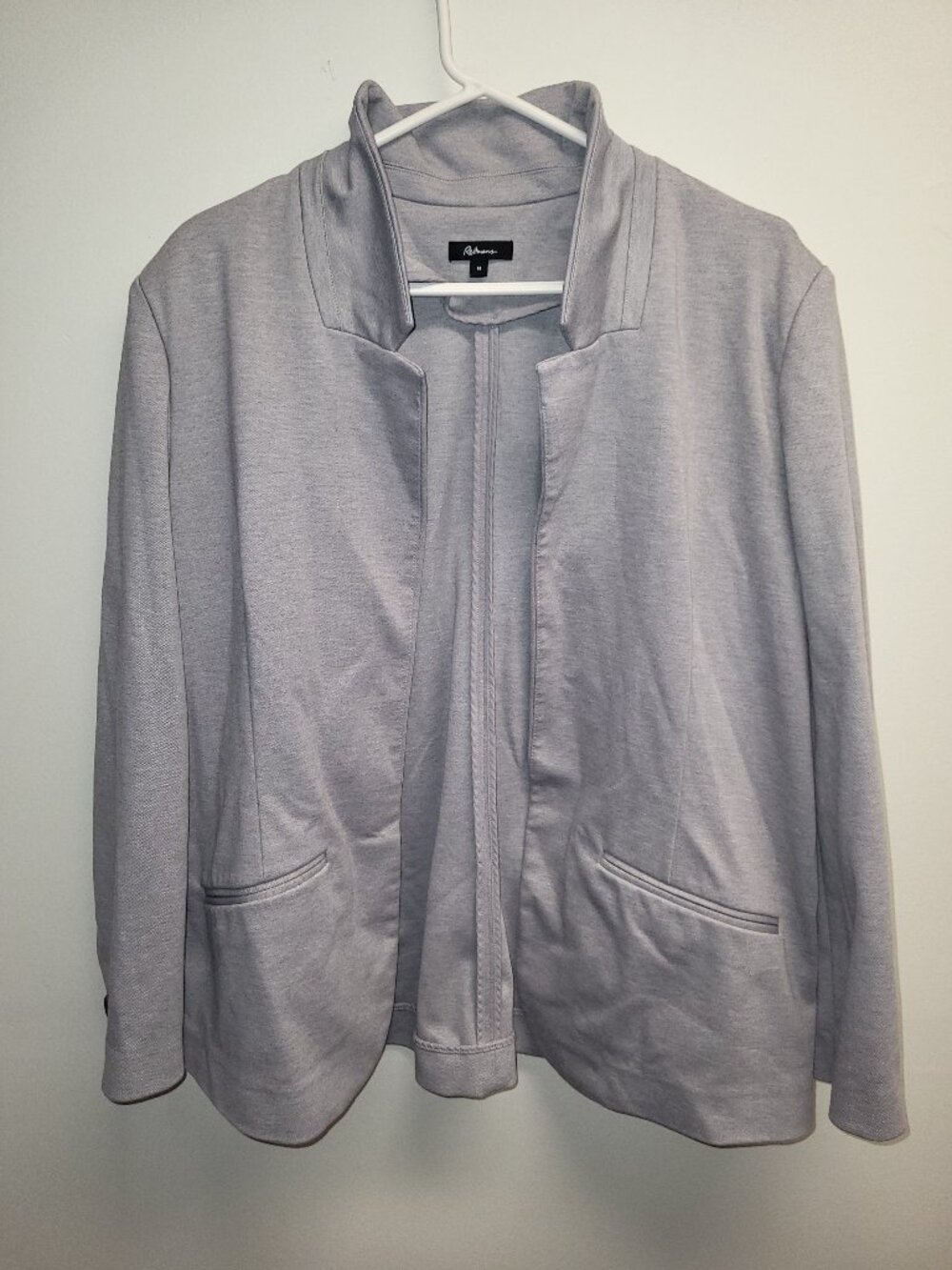 Reitmans Grey Open Front Blazer Jacket